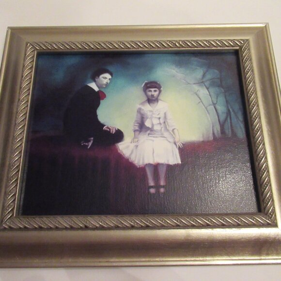 The Children by Rochelle Phister 13.5"x10.5" Framed Giclee Print Spooky Vintage - Picture 8 of 16